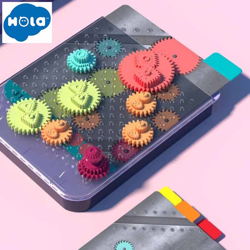 بازی آموزشی پازل چرخ دنده هولا Hola E7985 | بازی فکری Interactive Cogwheel